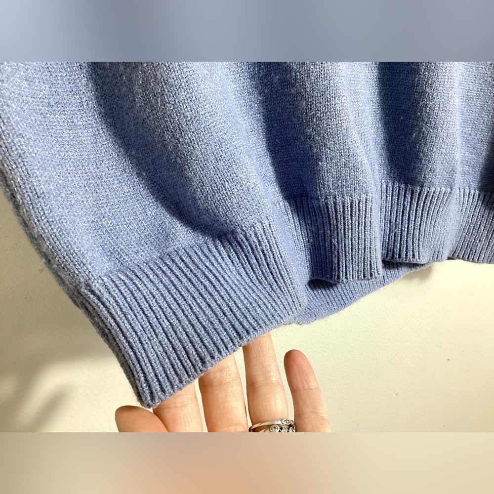 Philosophy Light Blue Ruffle Sweater - Picture 5 of 10